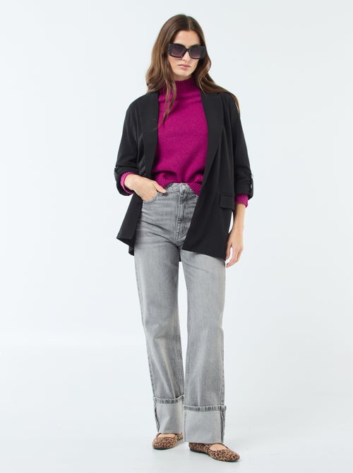 Chaqueta blazer con mangas remangadas 'JDY' - Kiabi