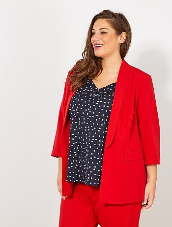 Chaqueta blazer con mangas remangadas - Kiabi