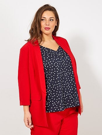 Chaqueta blazer con mangas remangadas - Kiabi