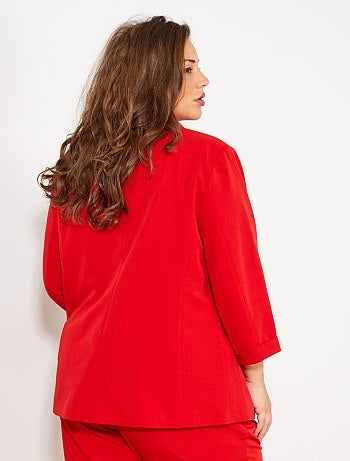 Chaqueta blazer con mangas remangadas - Kiabi