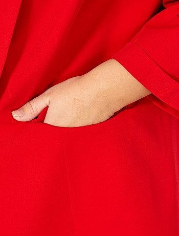 Chaqueta blazer con mangas remangadas - Kiabi