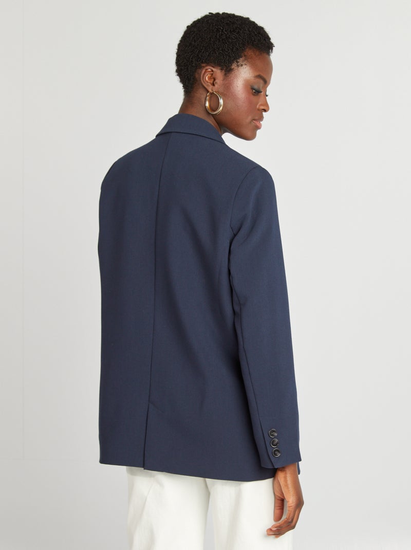 Chaqueta blazer corte ancho AZUL - Kiabi