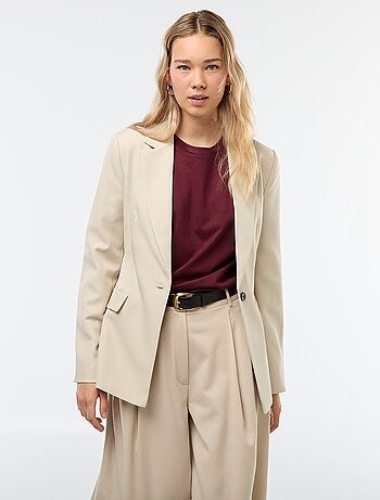 Chaqueta blazer corte entallado