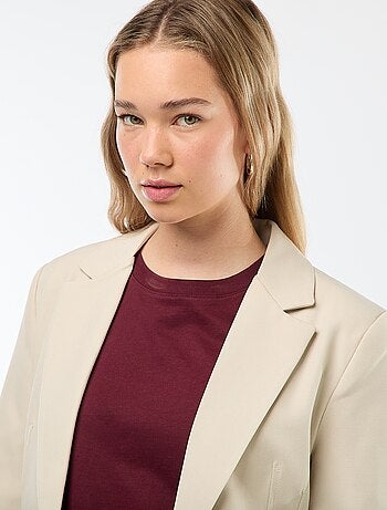 Chaqueta blazer corte entallado