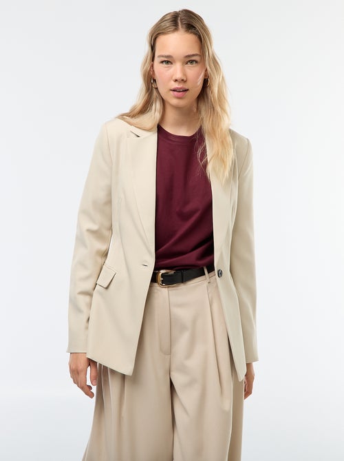 Chaqueta blazer corte entallado - Kiabi