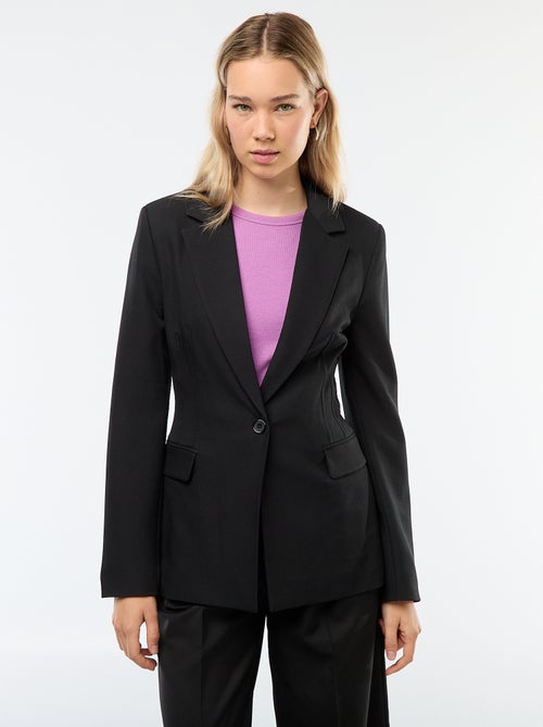 Chaqueta blazer corte entallado - Kiabi