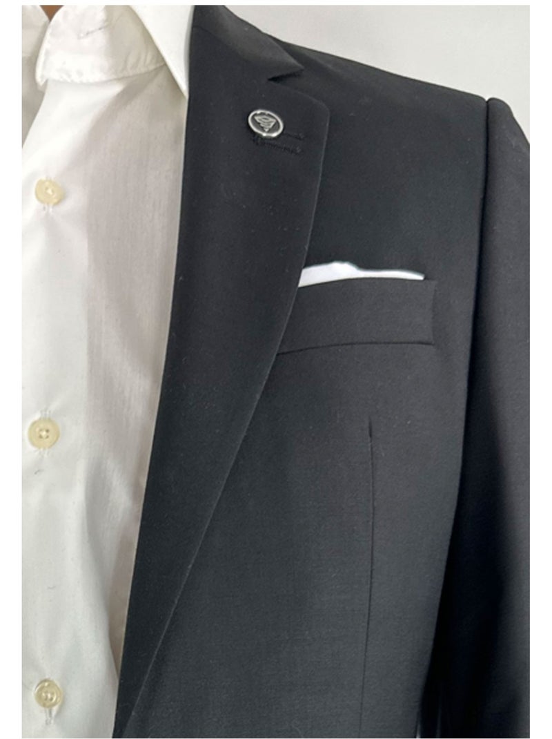 Chaqueta blazer de 2 botones Bill Tornade Bill Tornade Negro Negro - Kiabi