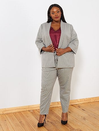 Chaqueta blazer estampada - Kiabi