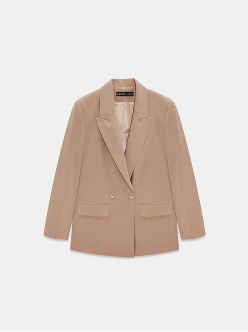 Chaqueta blazer larga de crepé dilvin - Kiabi Chaqueta blazer larga de crepé dilvin - Kiabi