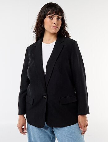 Chaqueta blazer ligera corte largo