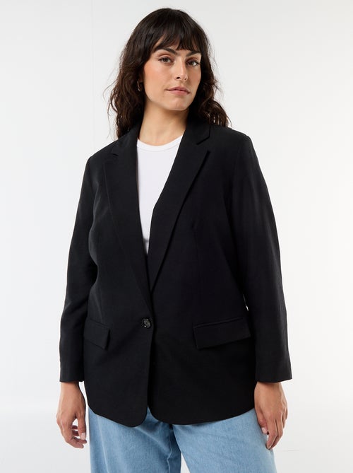 Chaqueta blazer ligera corte largo - Kiabi