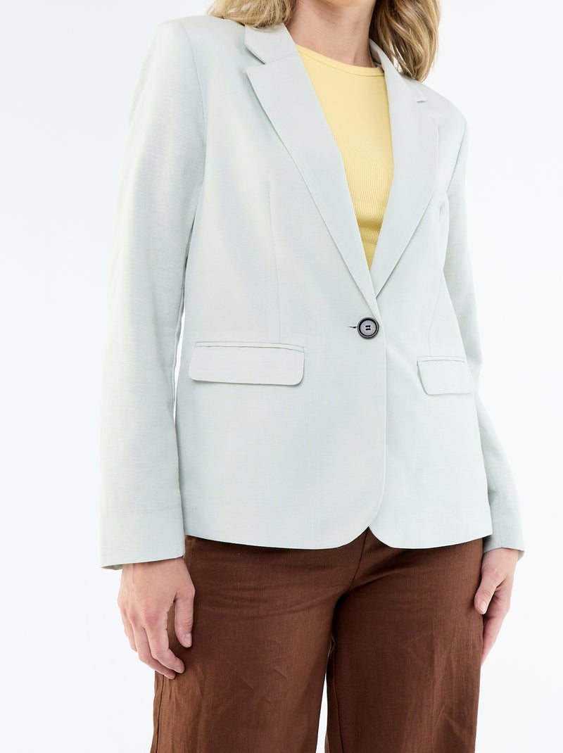Chaqueta blazer midi Azul - Kiabi
