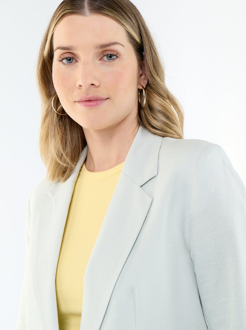 Chaqueta blazer midi Azul - Kiabi