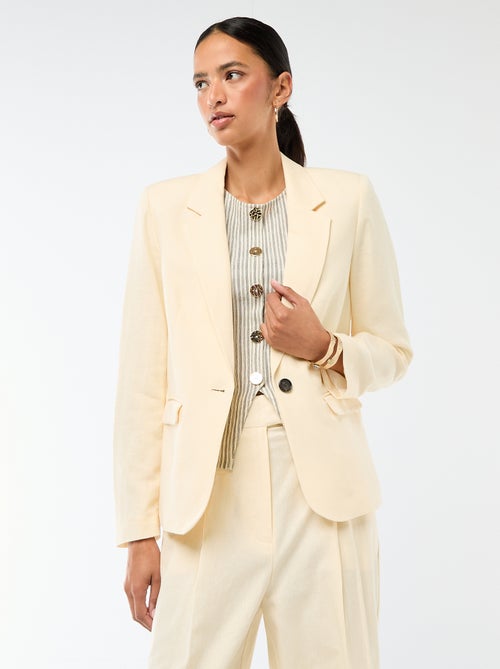 Chaqueta blazer midi - Kiabi