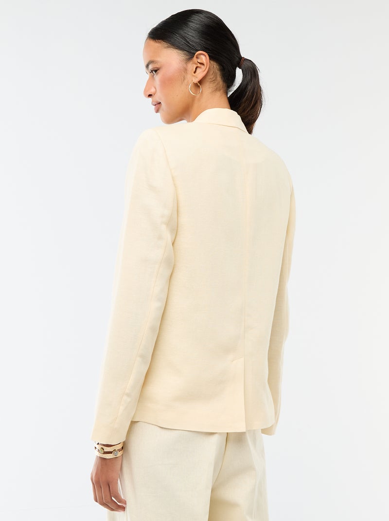 Chaqueta blazer midi Beige - Kiabi