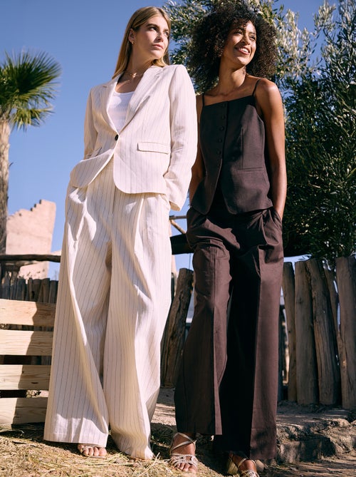 Chaqueta blazer midi - Kiabi