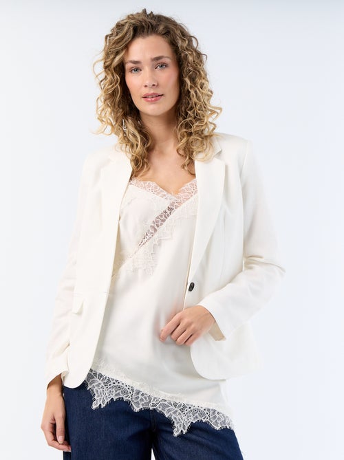 Chaqueta blazer midi - Kiabi