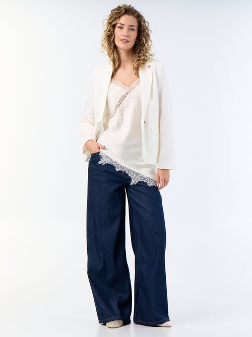 Chaqueta blazer midi - Kiabi