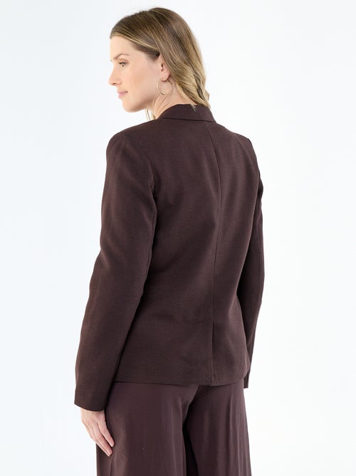 Chaqueta blazer midi - Kiabi