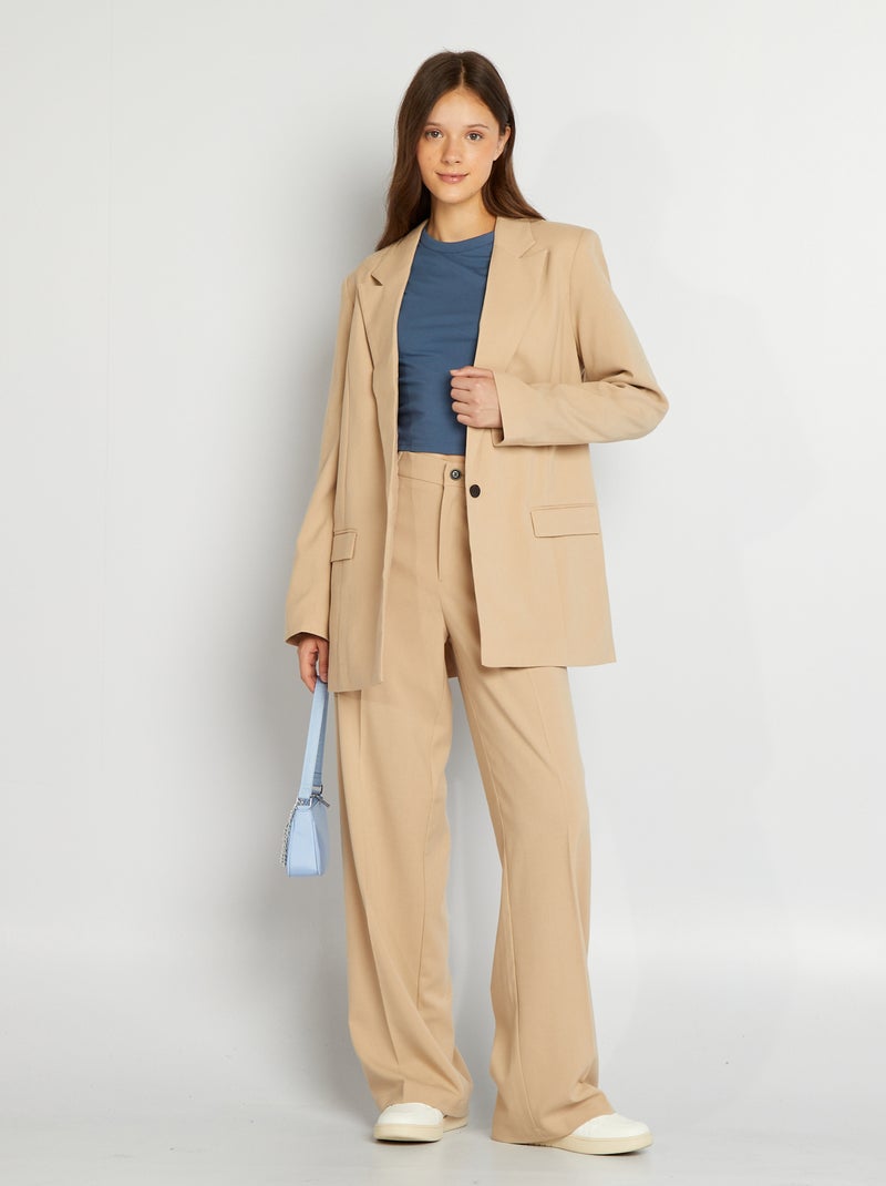 Chaqueta blazer oversize BEIGE - Kiabi