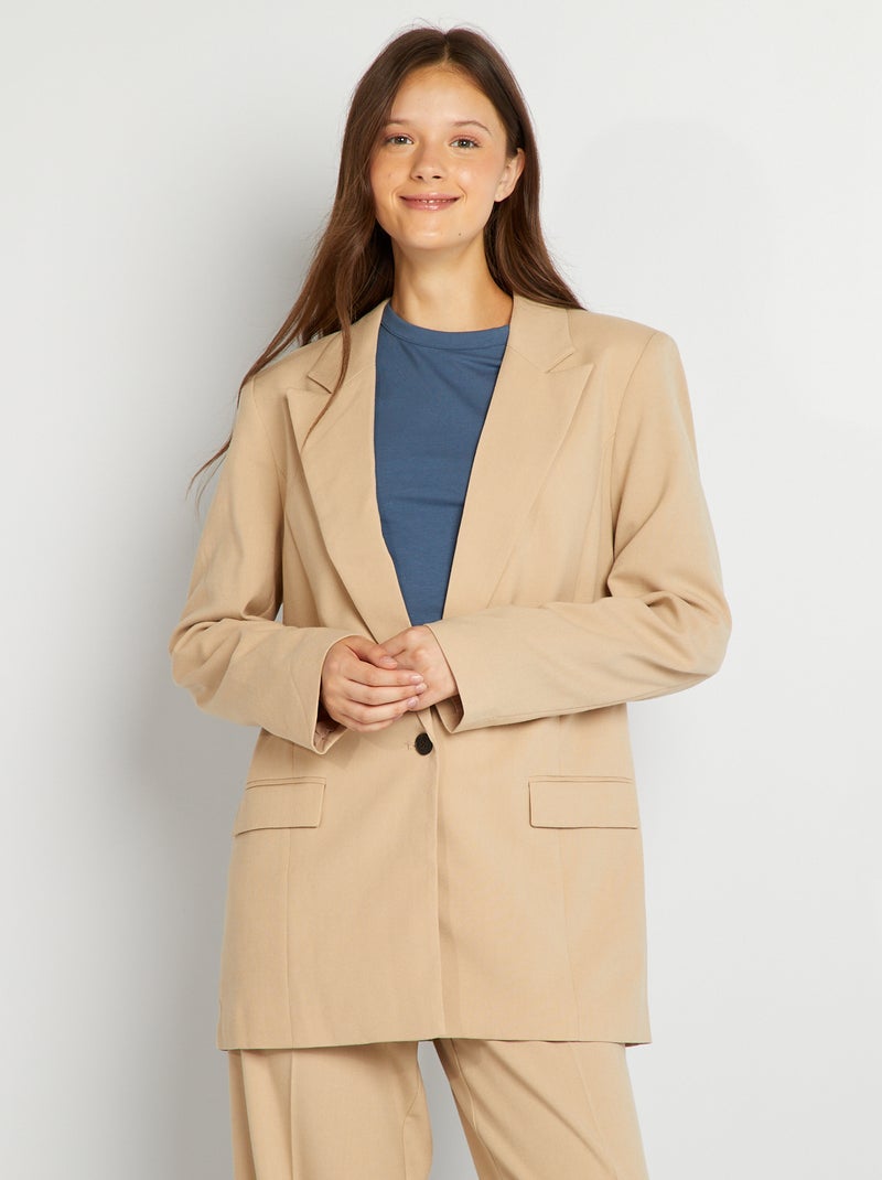 Chaqueta blazer oversize BEIGE - Kiabi
