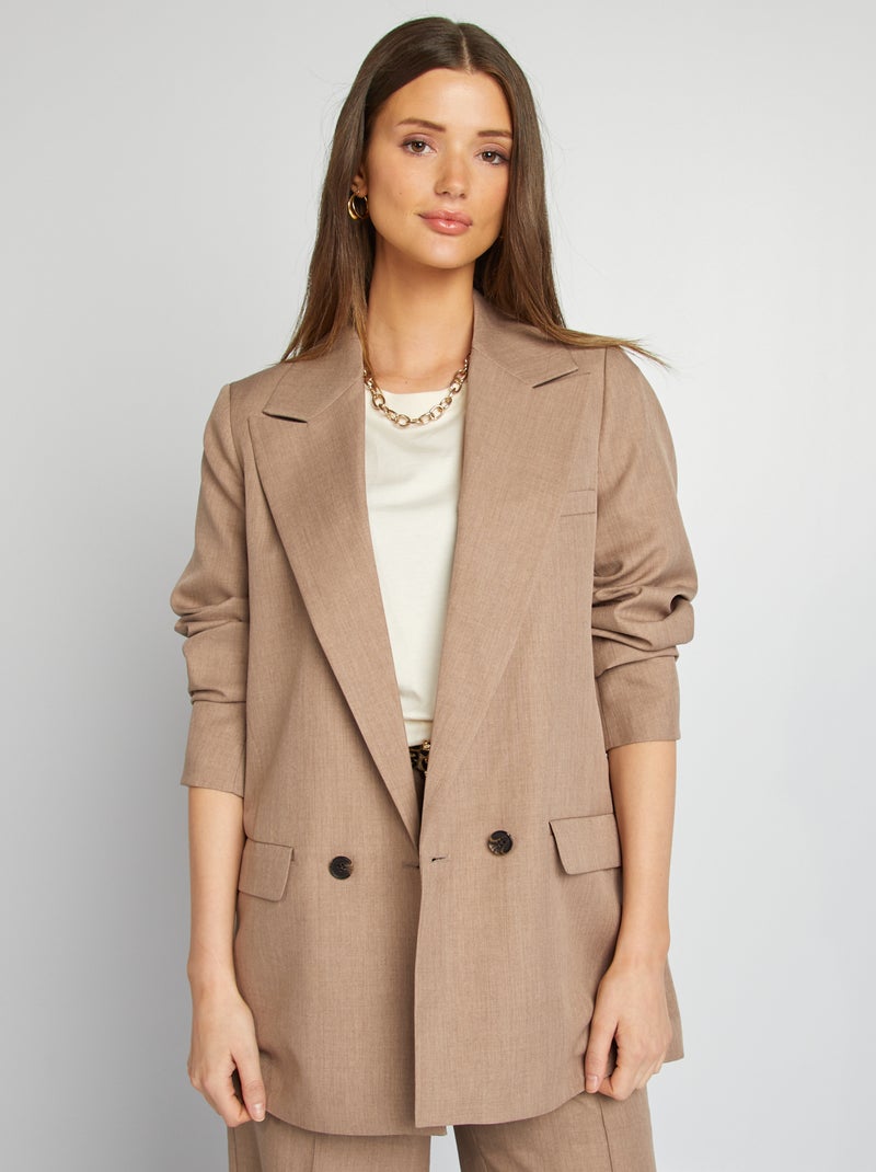 Chaqueta blazer oversize BEIGE - Kiabi