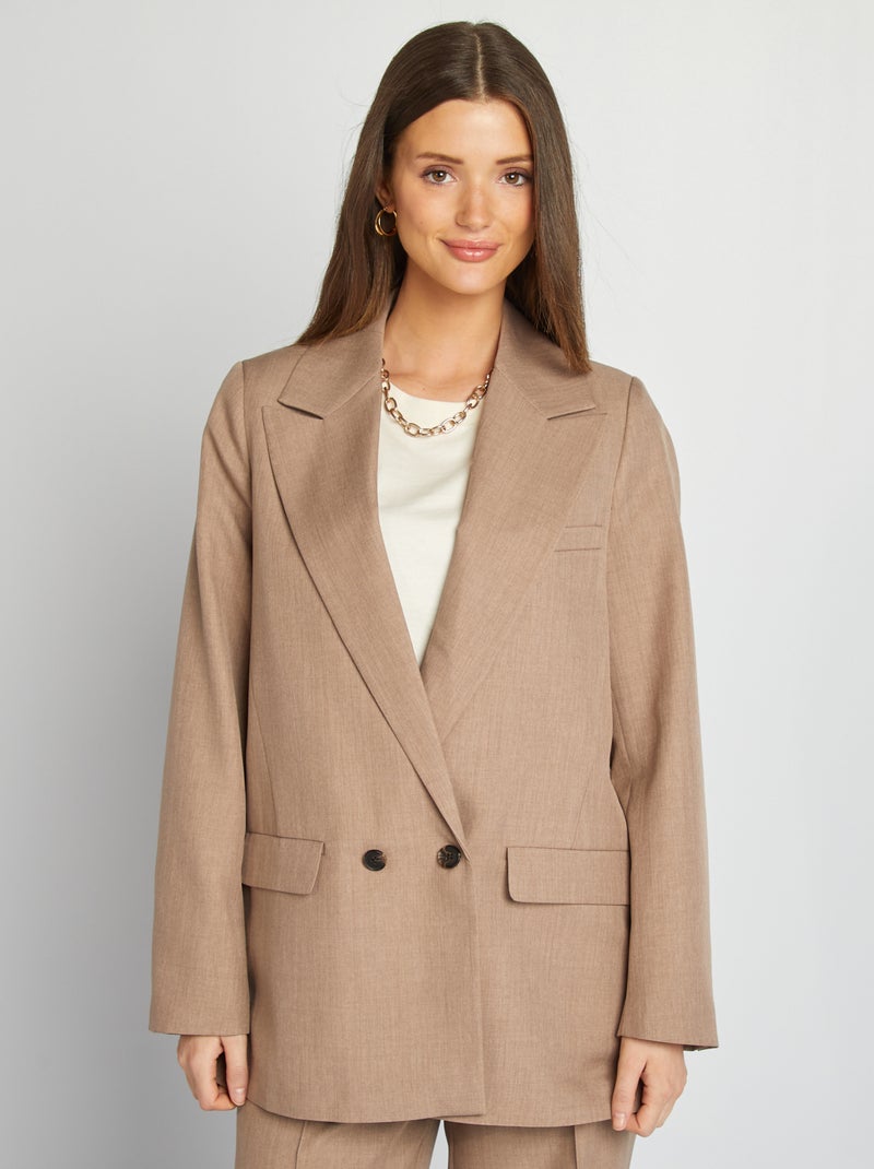 Chaqueta blazer oversize BEIGE - Kiabi