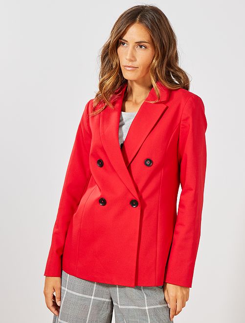 Chaqueta blazer Mujer talla 34 a 48 - rojo - Kiabi - 25,00€
