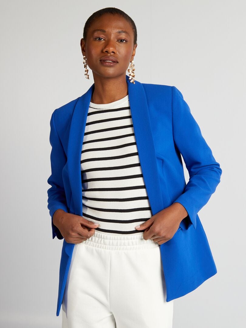 Blazer corta con botones dorados - AZUL - Kiabi - 29.00€