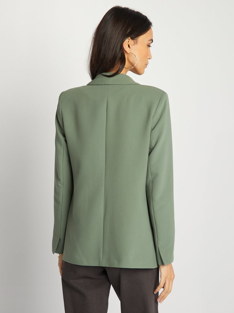 Chaqueta blazer semilarga KAKI - Kiabi