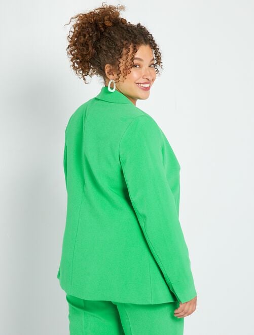 Traje chaqueta mujer online verde agua