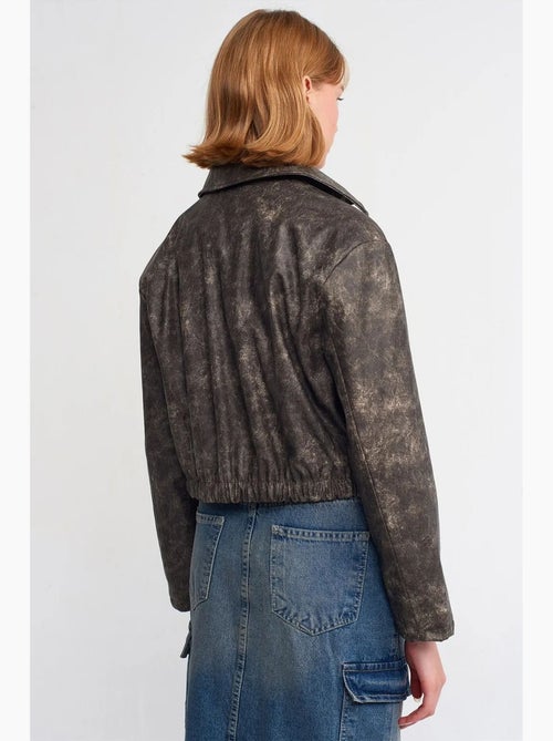 Chaqueta bomber corta de polipiel dilvin - Kiabi Chaqueta bomber corta de polipiel dilvin - Kiabi