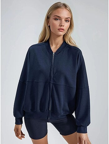 Chaqueta bomber de buceo de grosor medio con cremallera busem