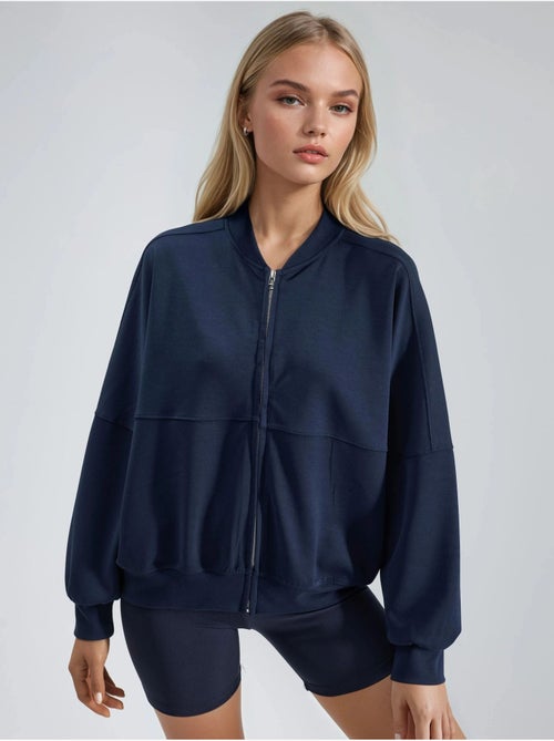 Chaqueta bomber de buceo de grosor medio con cremallera busem - Kiabi