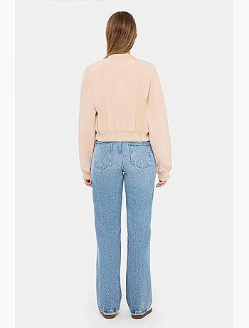 Chaqueta bomber de cuello redondo con bolsillo hiccup