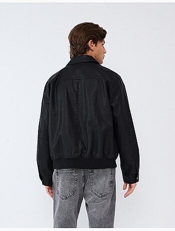 Chaqueta bomber de cuero, mo fashion