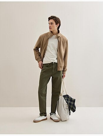 Chaqueta bomber de efecto ante, MO Fashion
