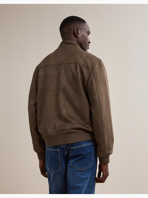 Chaqueta bomber de efecto ante, mo fashion - Kiabi Chaqueta bomber de efecto ante, mo fashion - Kiabi
