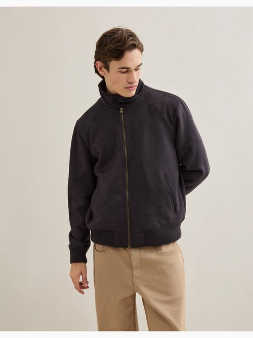 Chaqueta bomber de efecto ante, MO Fashion - Kiabi