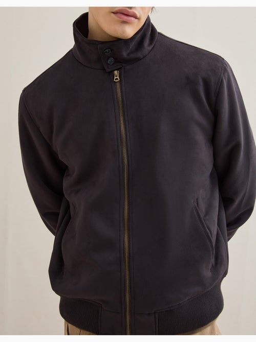 Chaqueta bomber de efecto ante, MO Fashion - Kiabi