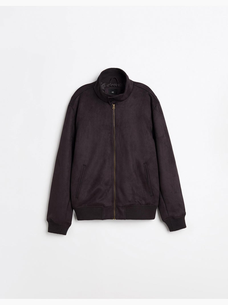 Chaqueta bomber de efecto ante, MO Fashion Marrón - Kiabi