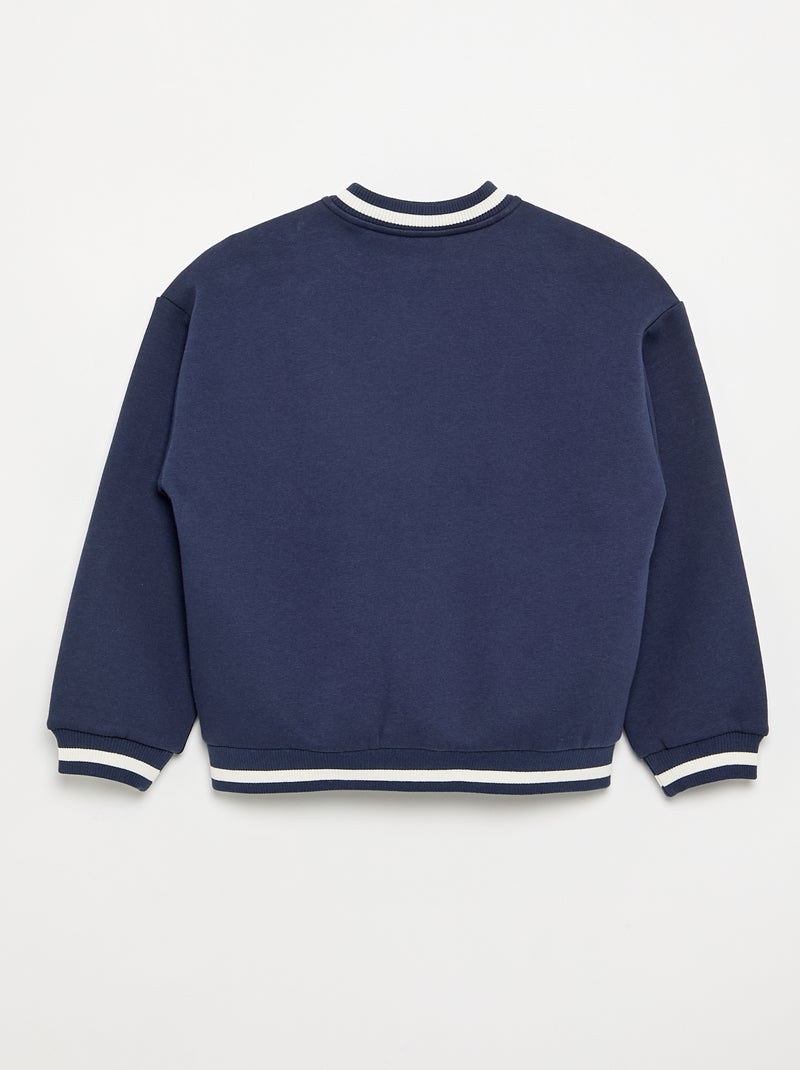 Chaqueta bomber de forro polar Azul - Kiabi