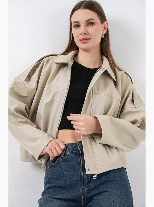 Chaqueta bomber de gabardina con cierre de cremallera bdart - Kiabi
