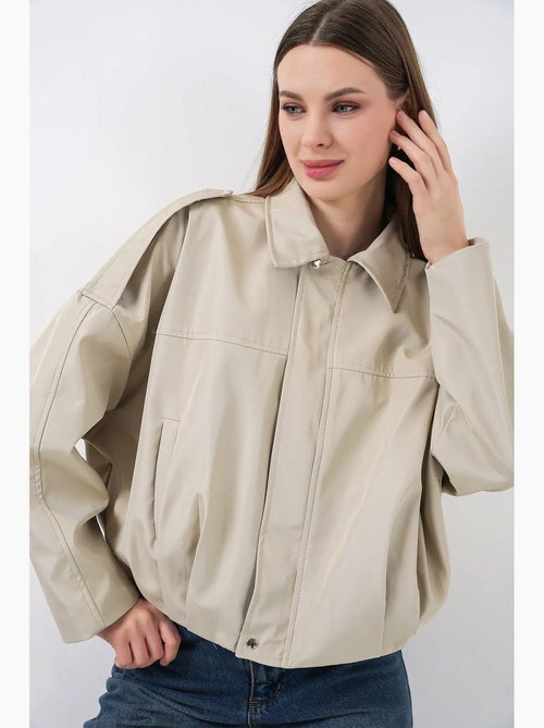 Chaqueta bomber de gabardina con cierre de cremallera bdart - Kiabi
