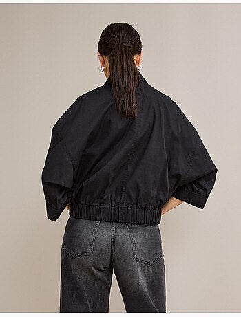 Chaqueta bomber de lino, mo fashion