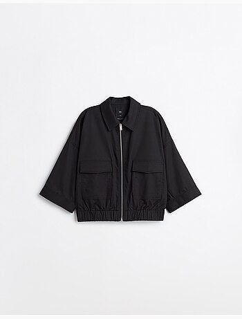 Chaqueta bomber de lino, mo fashion