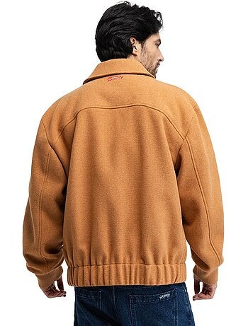 Chaqueta bomber lana hombre hombre gobi camel