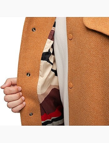 Chaqueta bomber lana hombre hombre gobi camel