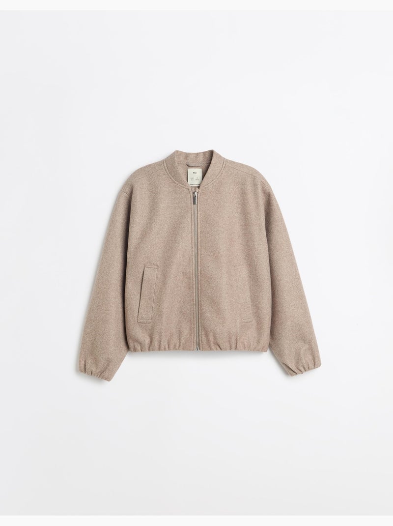 Chaqueta bomber, mo fashion Beige - Kiabi