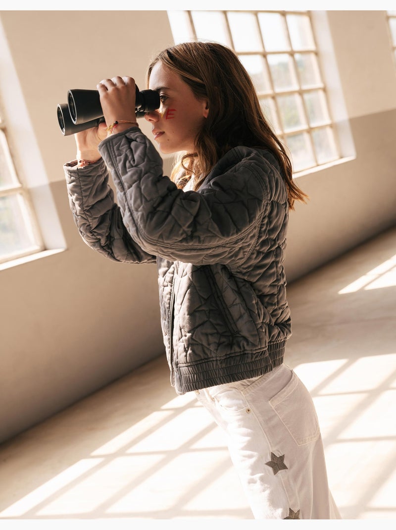 Chaqueta bomber, mo fashion Gris - Kiabi